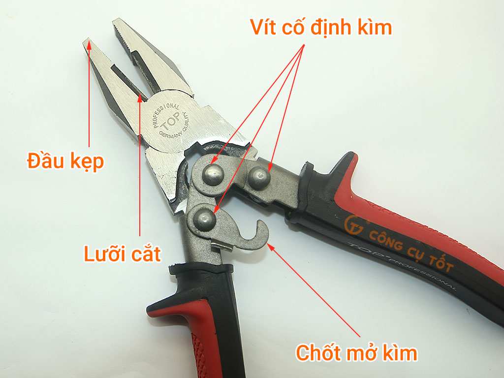 Hình ảnh 1 của mặt hàng Kìm điện có trợ lực TOP 7.5"