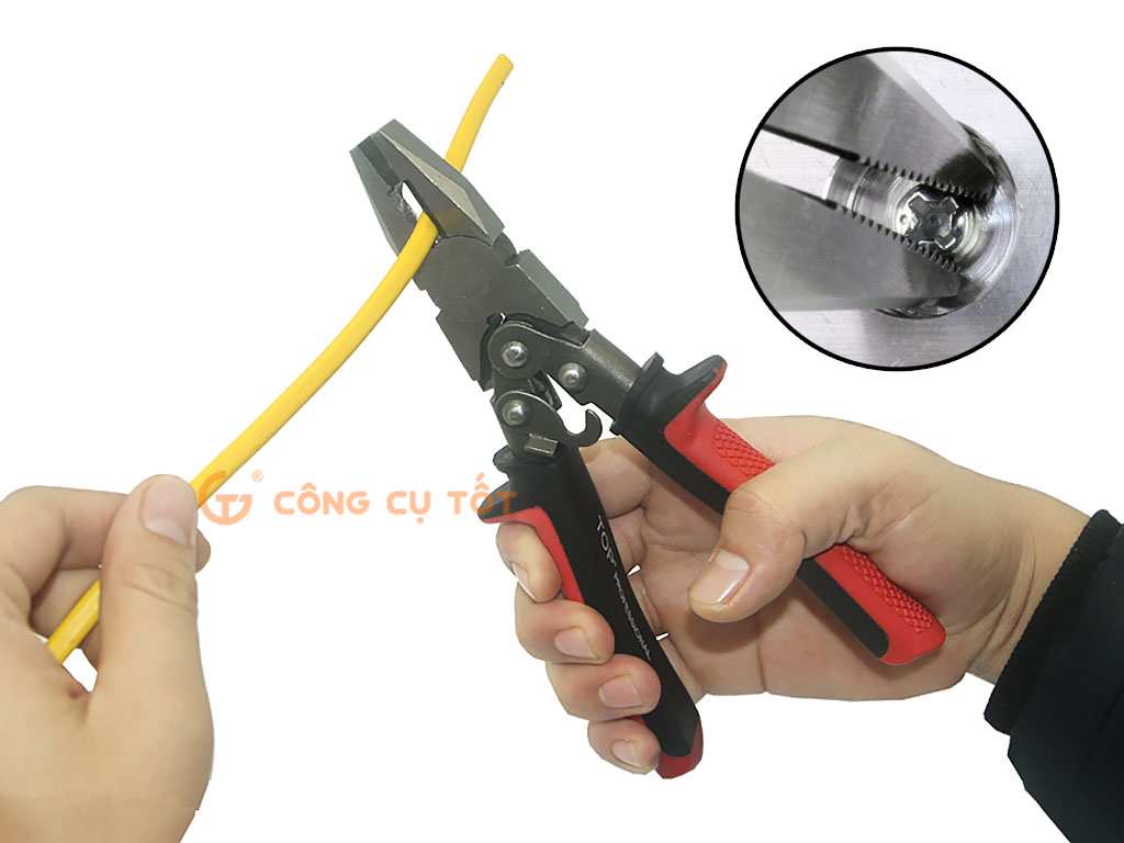 Hình ảnh 4 của mặt hàng Kìm điện có trợ lực TOP 7.5"