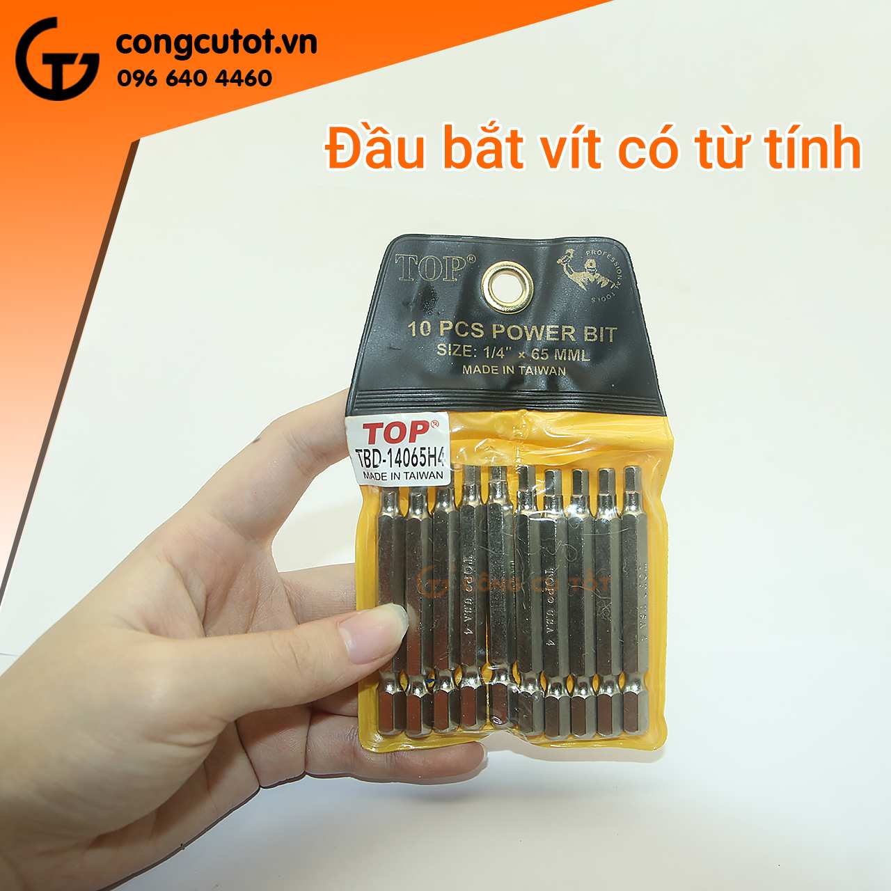 Hình ảnh 9 của mặt hàng Vỉ 10 mũi xiết máy lục giác TOP 65x4mm