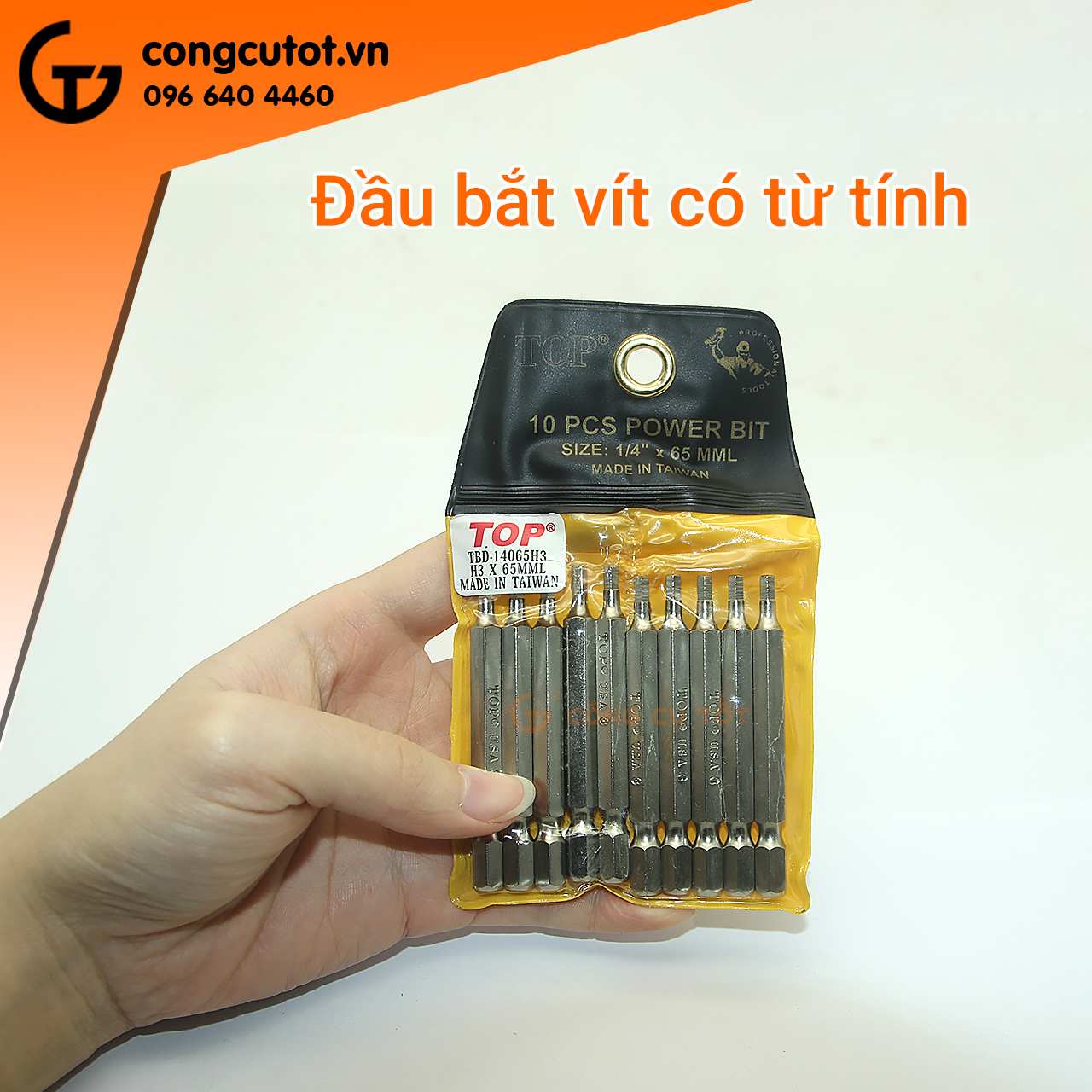 Hình ảnh 11 của mặt hàng Vỉ 10 mũi xiết máy lục giác TOP 65x3mm