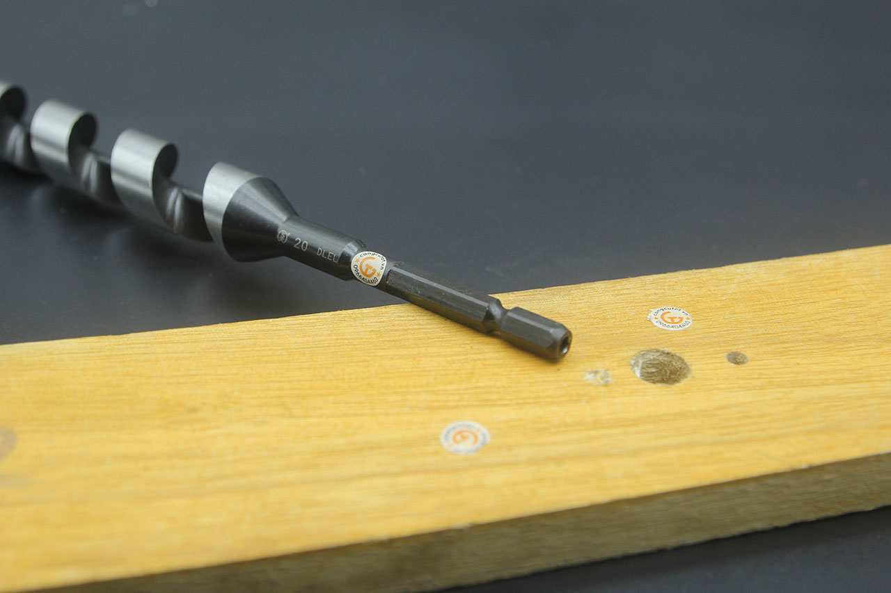 Hình ảnh 9 của mặt hàng Mũi khoan gỗ xoắn ốc Auger Φ20 dài rãnh 135mm chuôi lục Onishi Nhật Bản