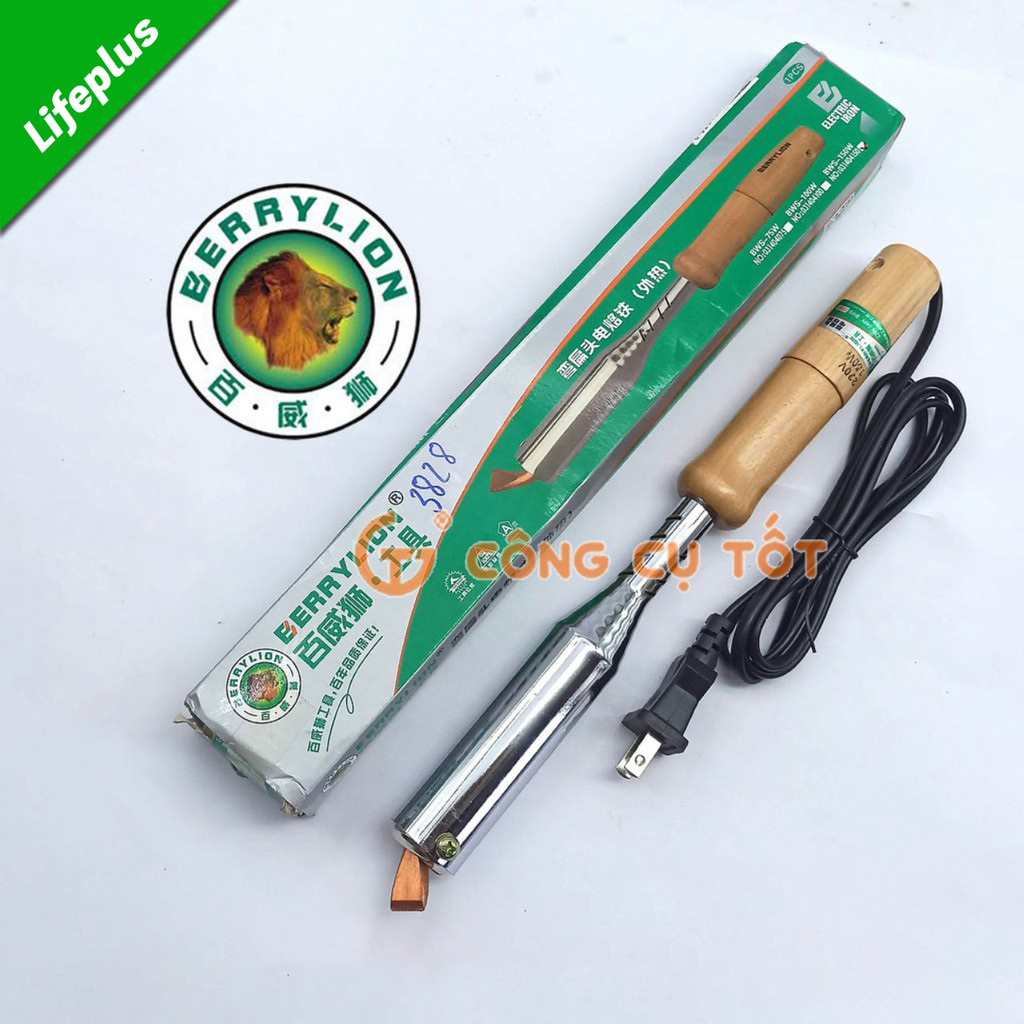 Hình ảnh 2 của mặt hàng Mỏ hàn dẹp cán gỗ 200W