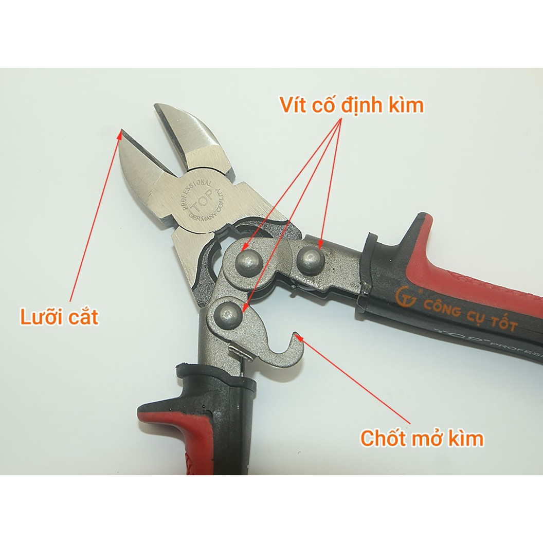 Hình ảnh 9 của mặt hàng Kìm cắt chéo trợ lực TOP 7.5"