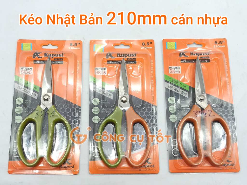 Hình ảnh 5 của mặt hàng KÉO CÁN NHỰA KAPUSI 8.5" (35/140)