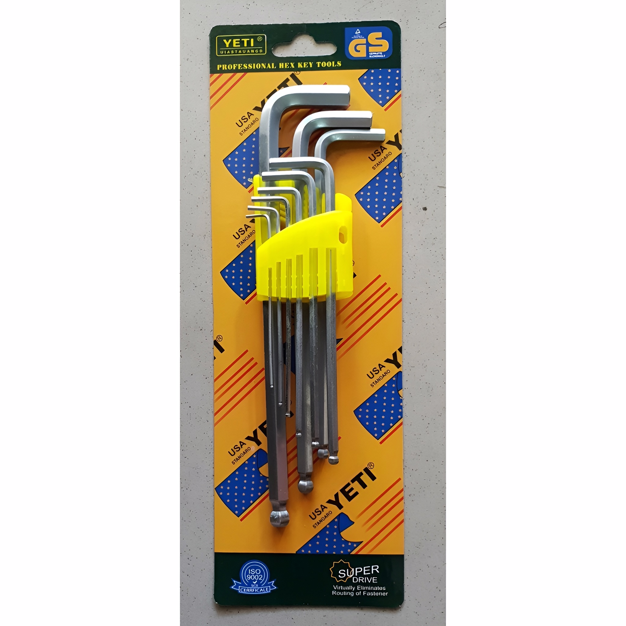 Hình ảnh 6 của mặt hàng Bô lục giác bi YETI 9 cây 1.5mm-10mm