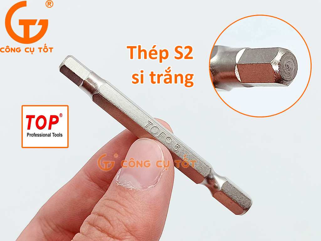 Hình ảnh 5 của mặt hàng Vỉ 10 mũi xiết máy lục giác TOP 65x5mm