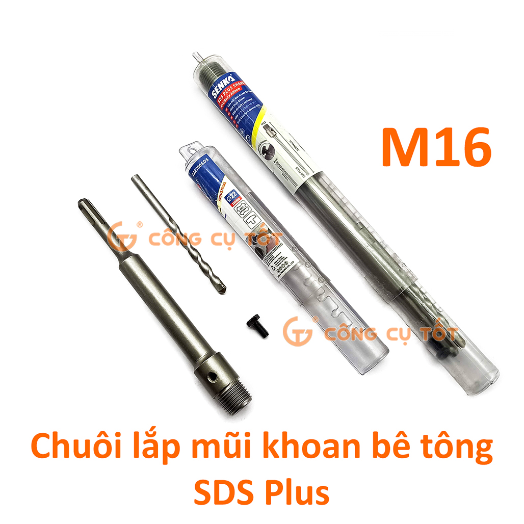 Hình ảnh 3 của mặt hàng Mũi khoét bê tông 200mm chuôi gài SDS plus Senka