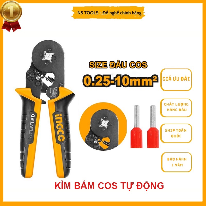 Hình ảnh 1 của mặt hàng Kềm bấm cos dây điện 0.25- 10mm3