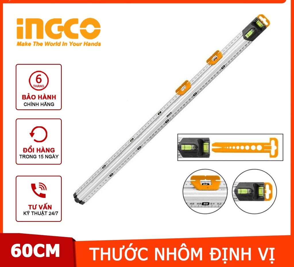 Hình ảnh 1 của mặt hàng Thước nhôm định vị 60cm