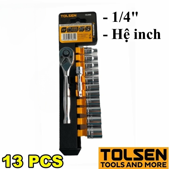 Hình ảnh 9 của mặt hàng BỘ TUÝP 13 MÓN 1/4 HỆ INCH( CÔNG NGHIỆP )