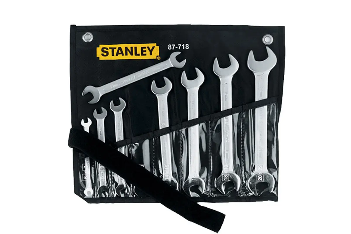 Hình ảnh 1 của mặt hàng Cờ lê 2 đầu miệng hệ MET (8 chi tiết) Stanley 87-718-1