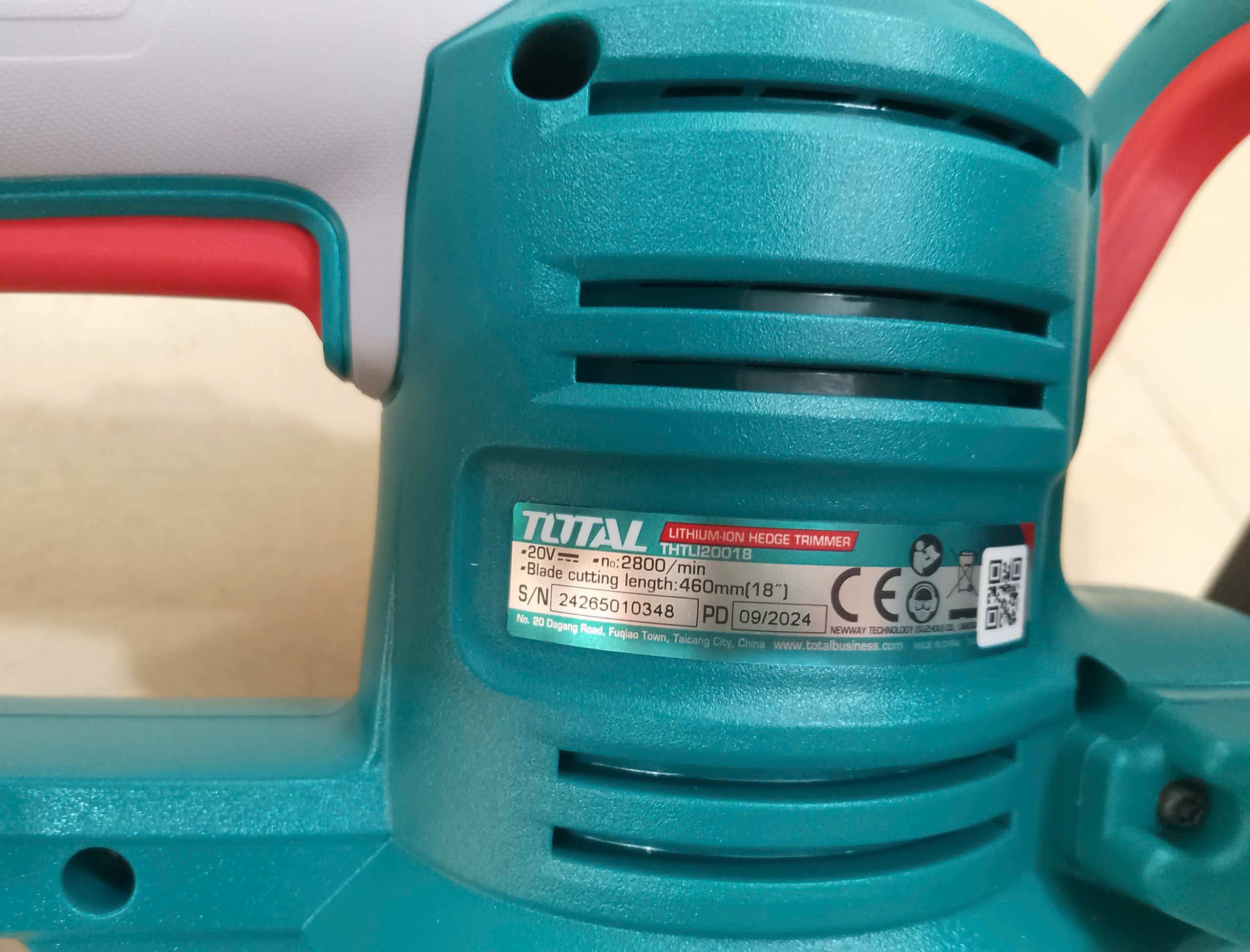 Hình ảnh 13 của mặt hàng Máy cắt hàng rào dùng pin 20V Total (không gồm pin và sạc)