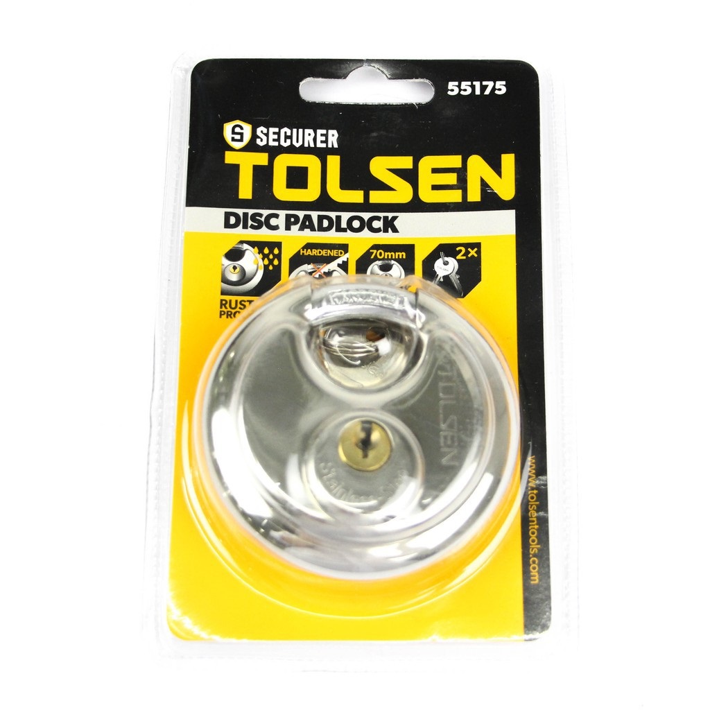 Hình ảnh 6 của mặt hàng Ổ khóa tròn 70mm TOLSEN 55175