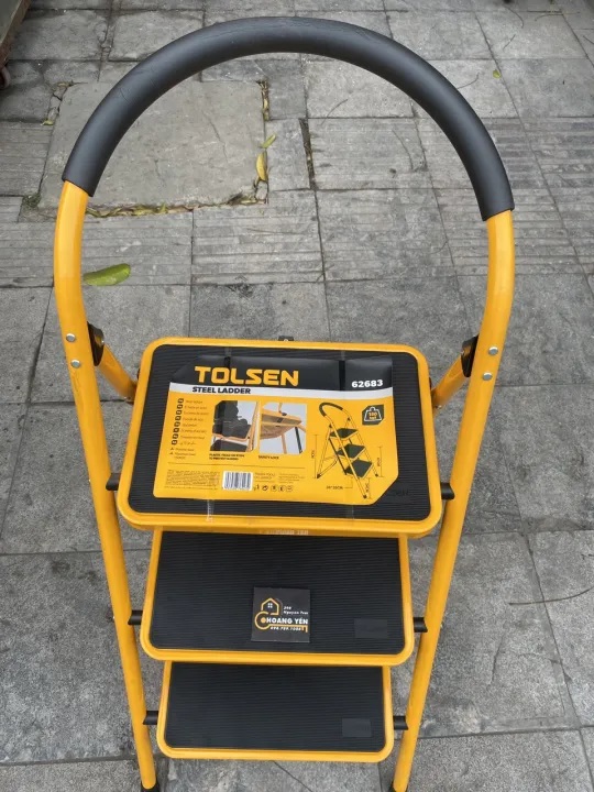 Hình ảnh 3 của mặt hàng Thang xếp 3 tầng 150kg TOLSEN 62683