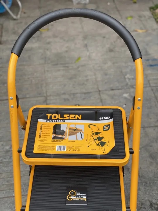 Hình ảnh 2 của mặt hàng Thang xếp 3 tầng 150kg TOLSEN 62683