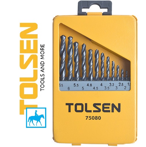 Hình ảnh 2 của mặt hàng Bộ khoan sắt 13 cây hss (công nghiệp) TOLSEN 75080