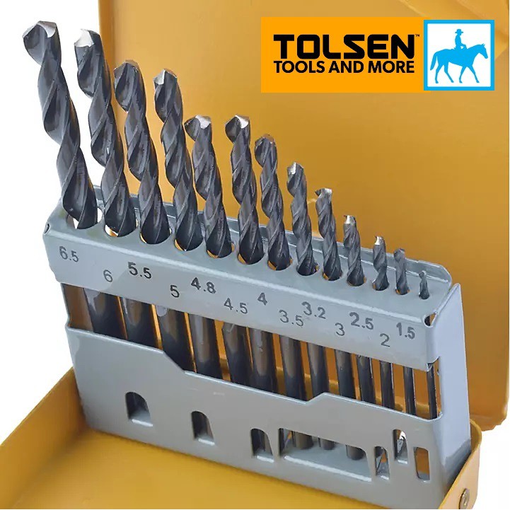 Hình ảnh 3 của mặt hàng Bộ khoan sắt 13 cây hss (công nghiệp) TOLSEN 75080