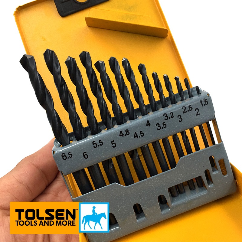 Hình ảnh 6 của mặt hàng Bộ khoan sắt 13 cây hss (công nghiệp) TOLSEN 75080