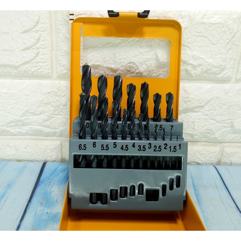 Hình ảnh 5 của mặt hàng Bộ khoan sắt 19 cây hss (công nghiệp) TOLSEN 75081