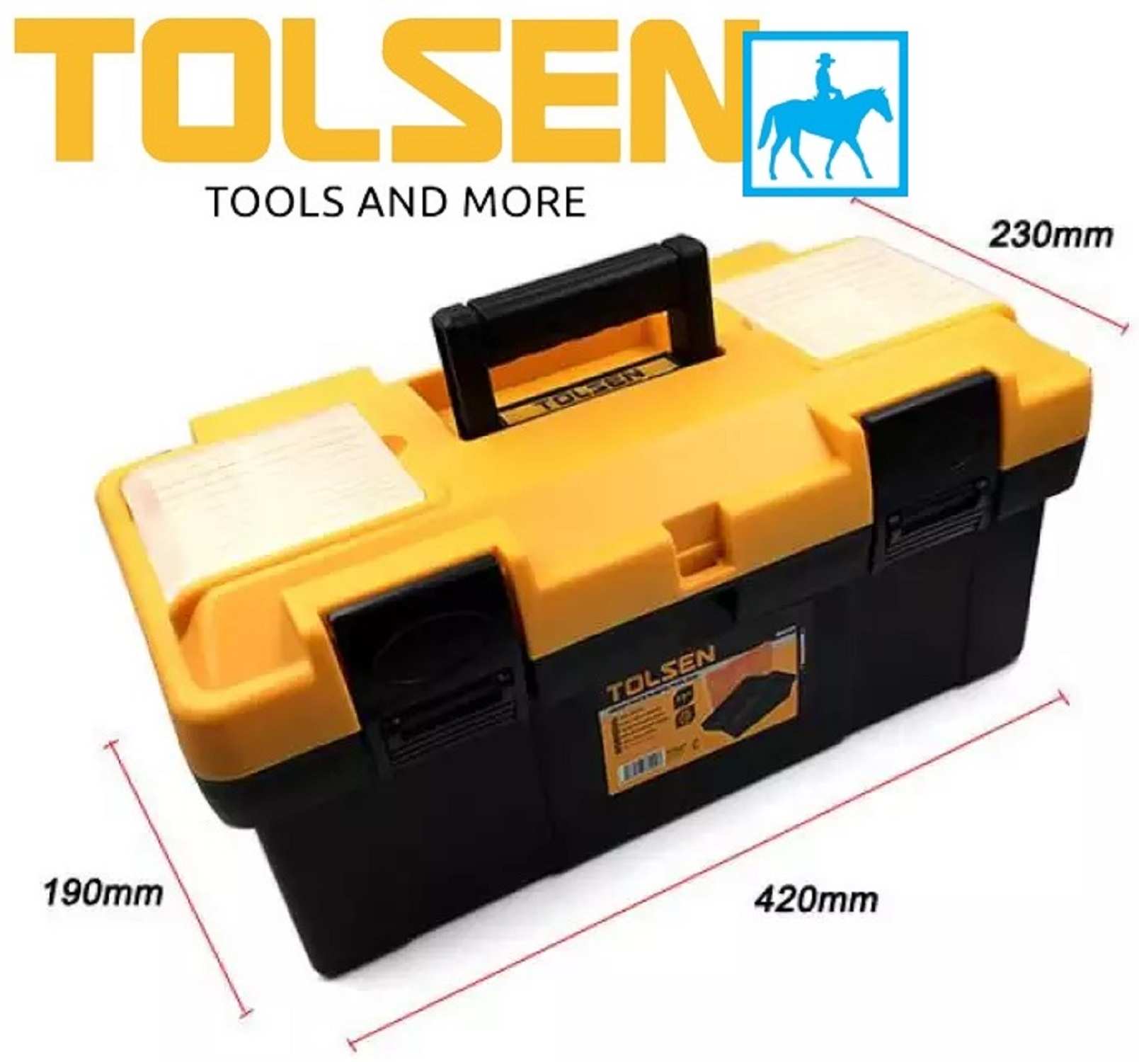 Hình ảnh 2 của mặt hàng Thùng đồ nghề lớn TOLSEN 80201