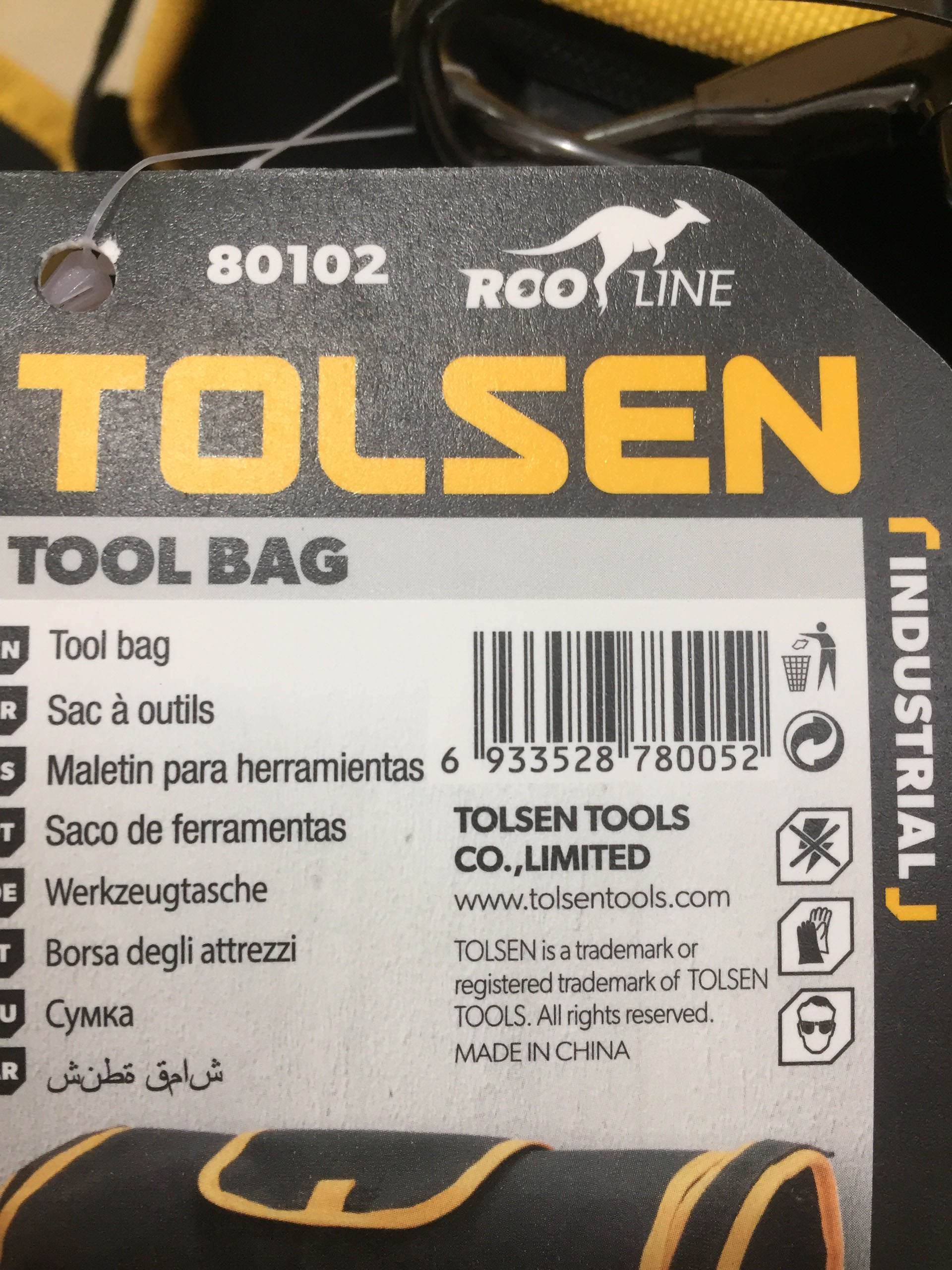 Hình ảnh 17 của mặt hàng Túi công cụ 17'' TOLSEN 80102