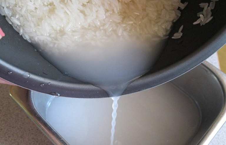 Tưới rau bằng nước vo gạo