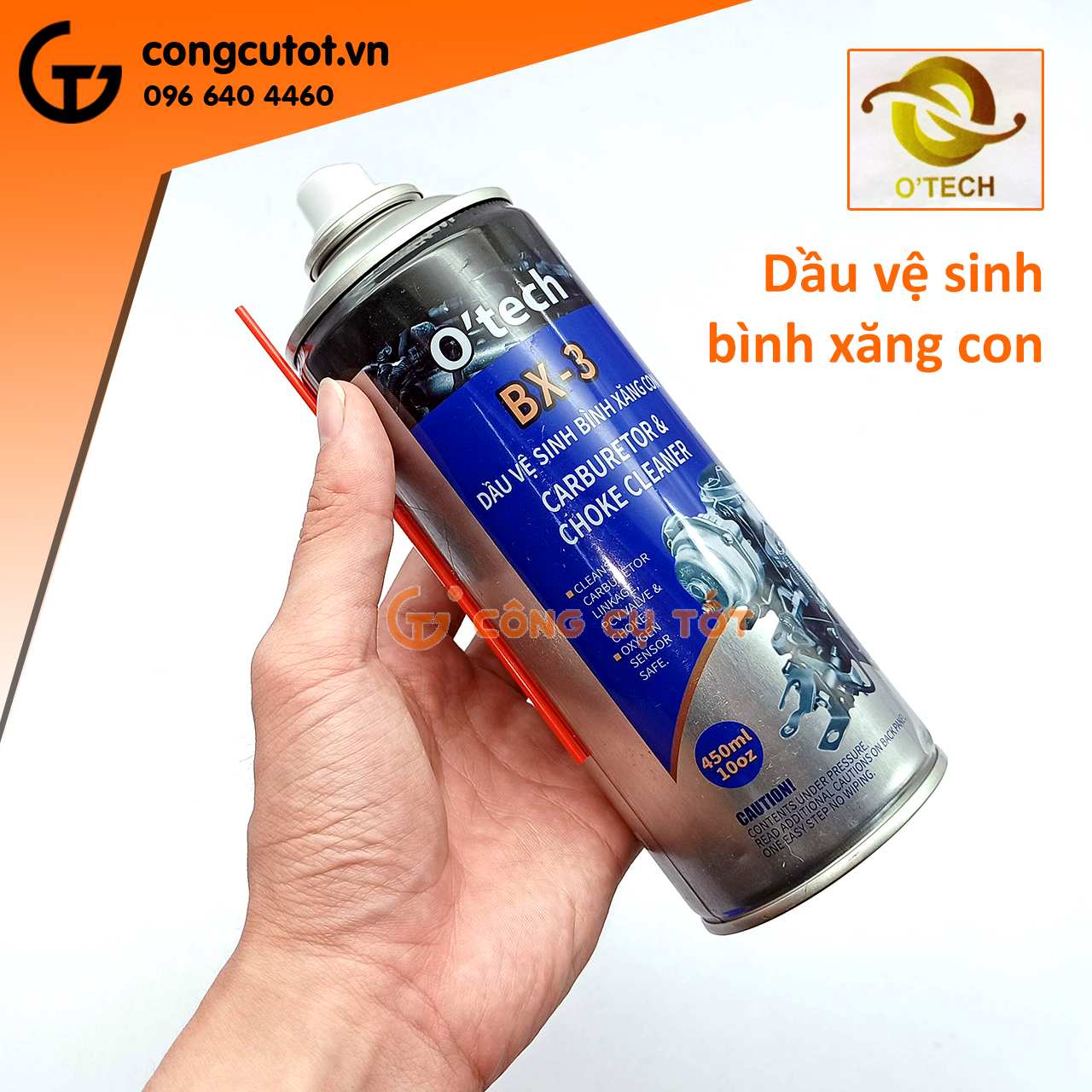 Dung dịch vệ sinh bình xăng con 450ml OTECH BX-3