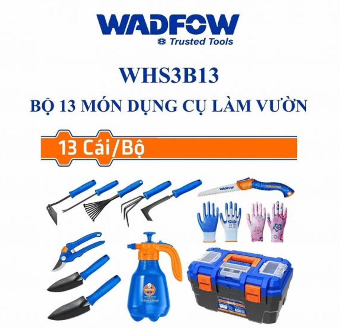 Bộ 13 món dụng cụ làm vườn Wadfow