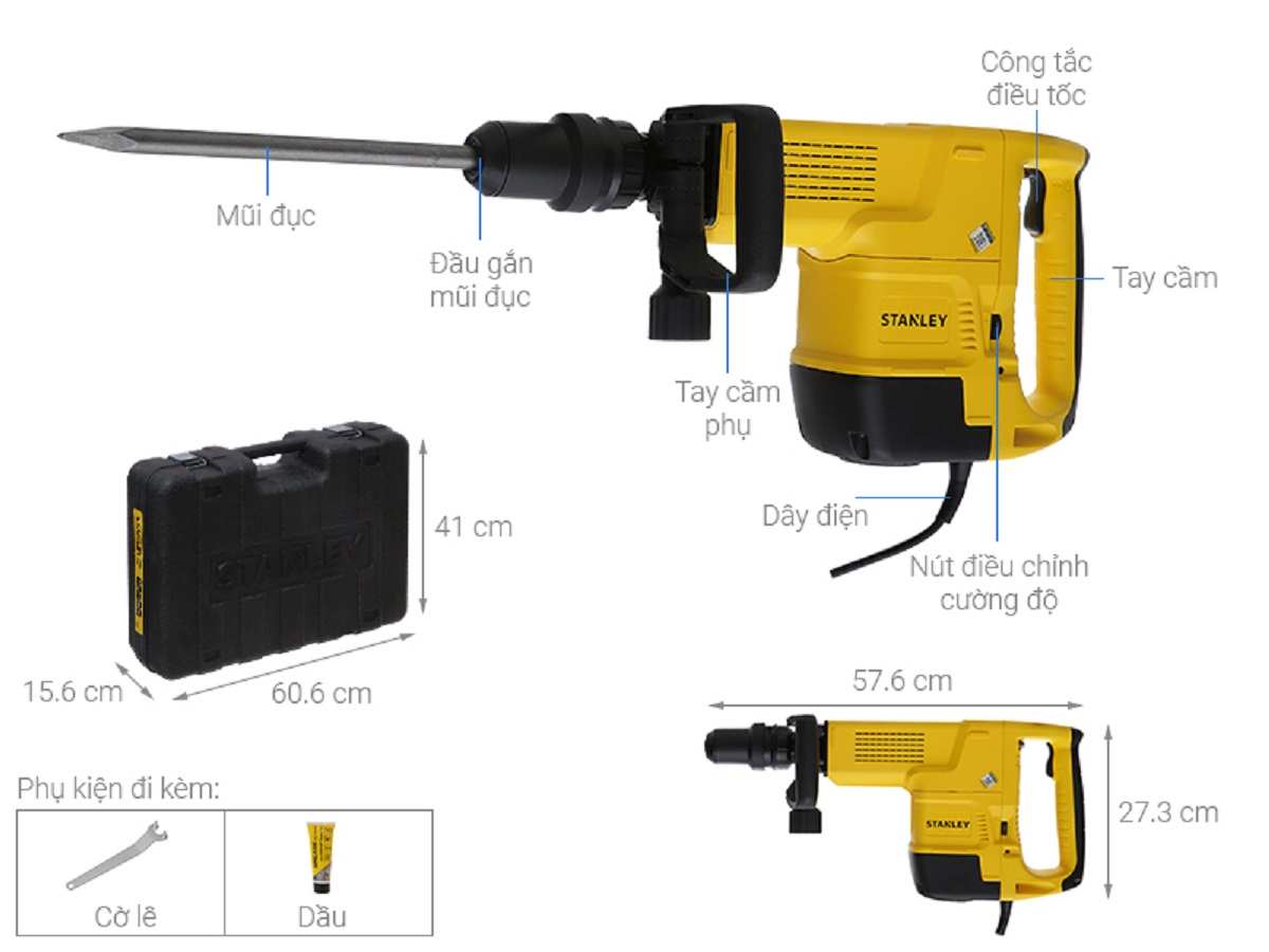 Máy đục bê tông Stanley 