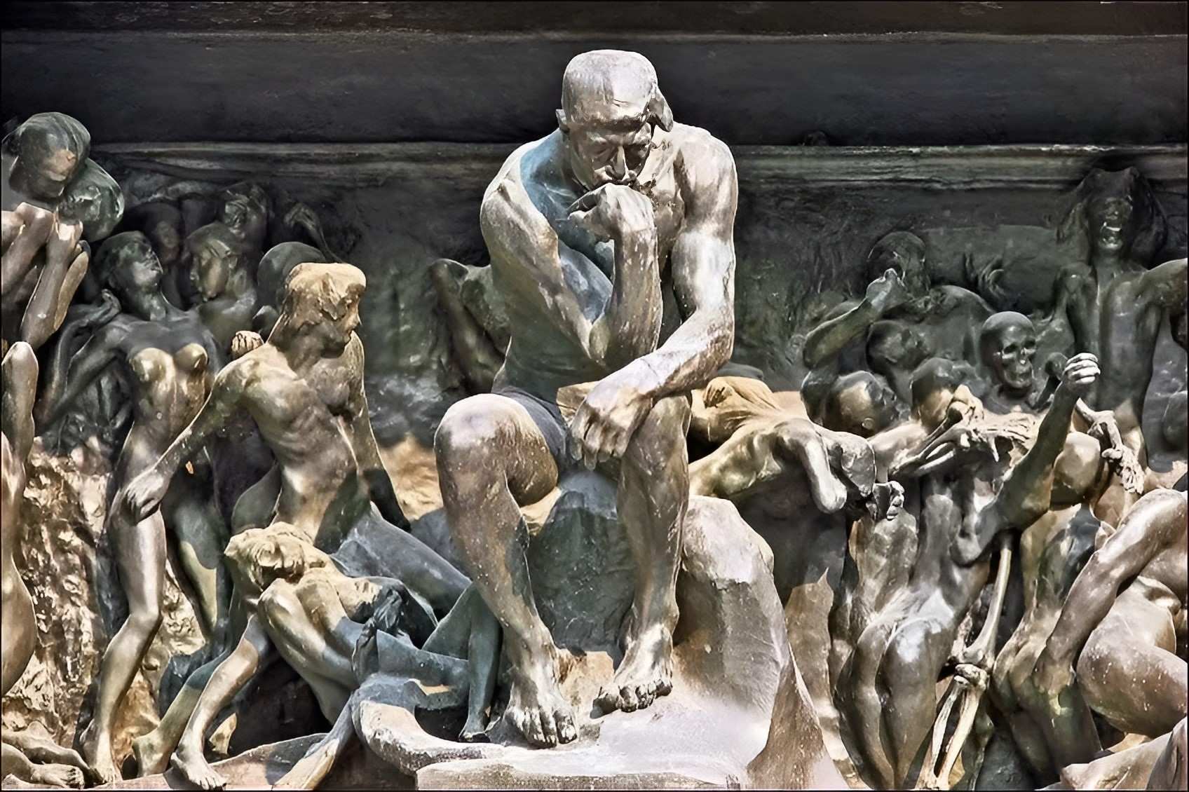 Người suy tư (1904) của Auguste Rodin; Jean-Pierre Dalbéra từ Paris, Pháp , CC BY 2.0 , qua Wikimedia Commons
