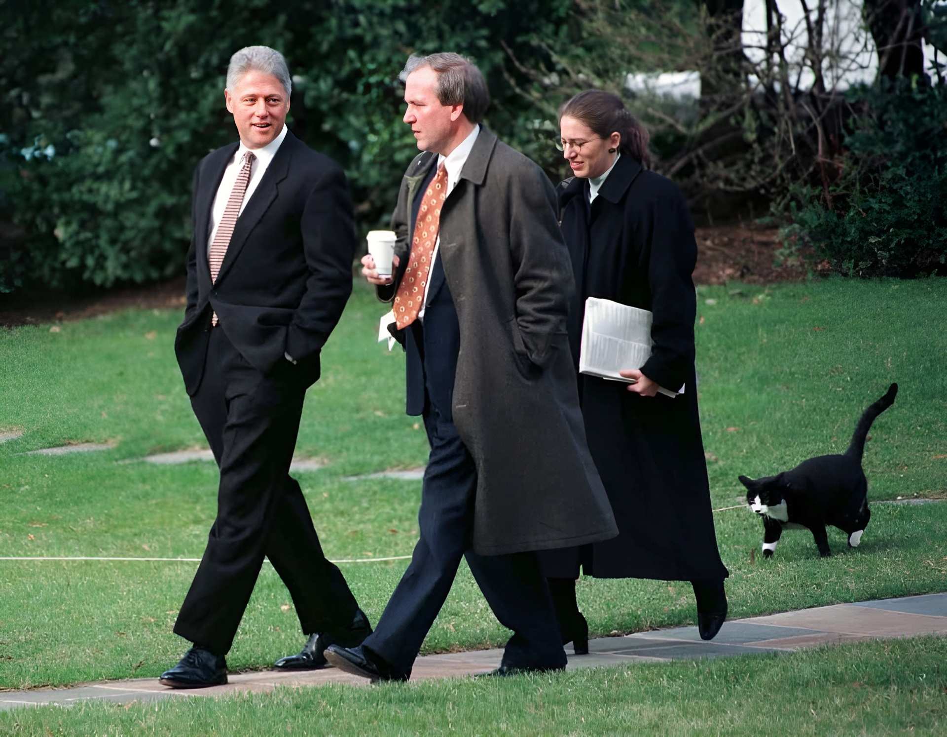 Ông Bill Clinton và chú mèo Socks