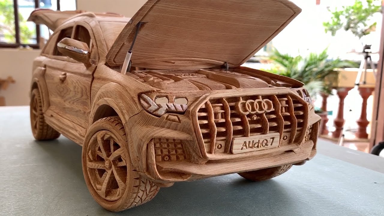 Một chiếc xe gỗ