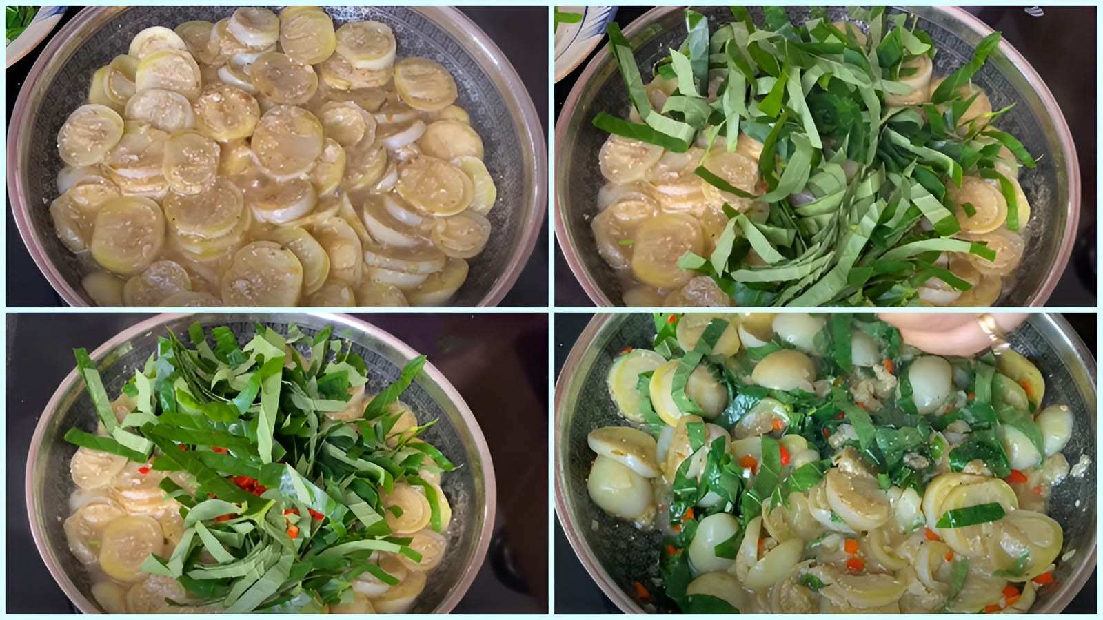 Canh cà pháo lá lốt