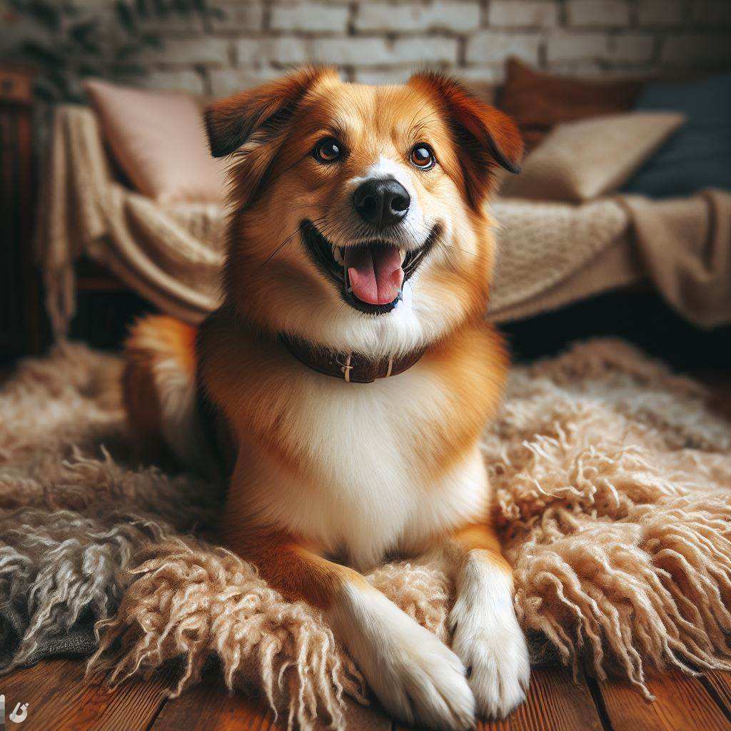 Chú chó hoàn toàn hạnh phúc khi nằm trên chăn cũ