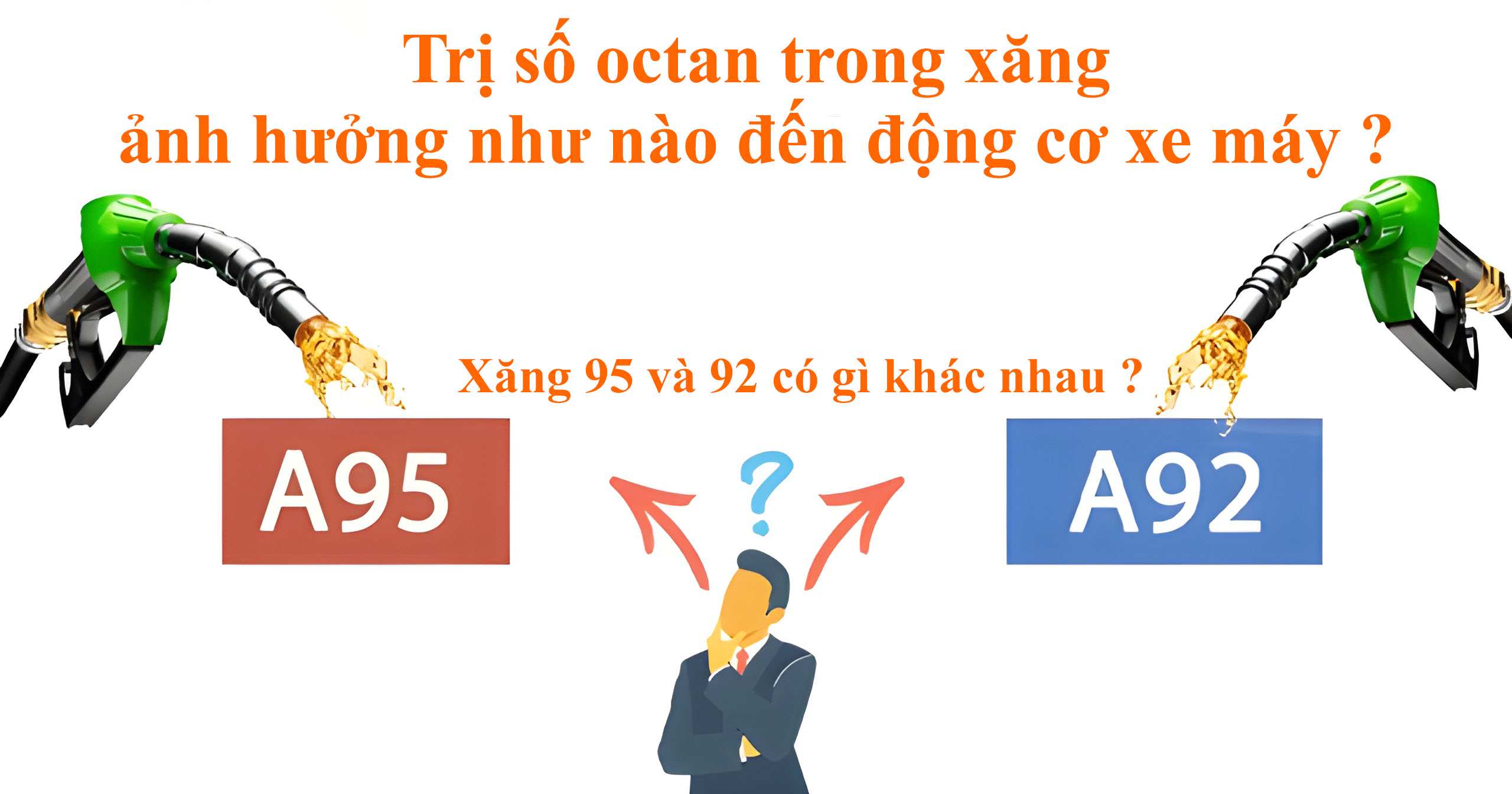 Sử dụng xăng không phù hợp với động cơ cũng có thể gây ra những tiếng kêu bất thường cho xe