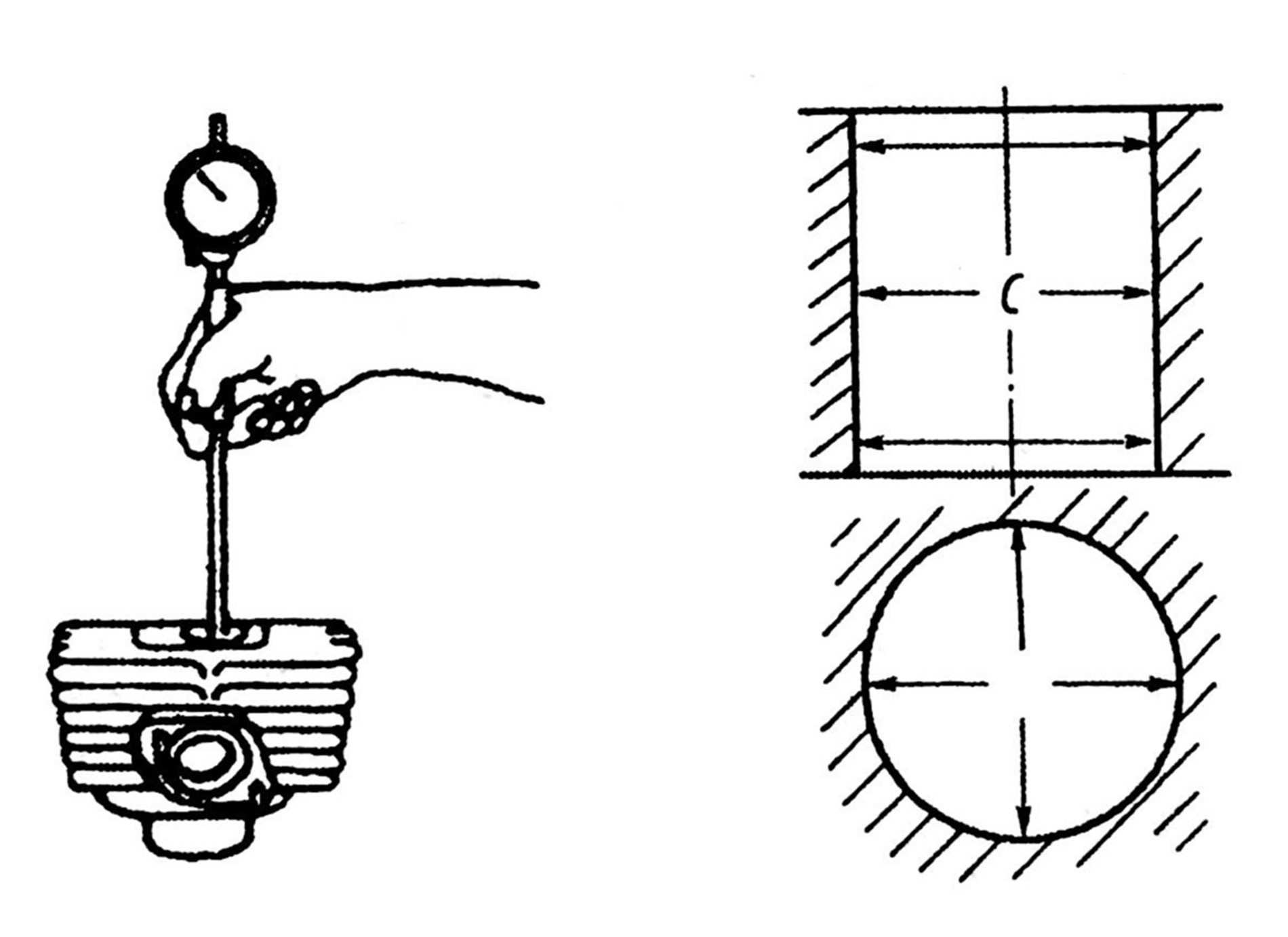 Hình 3-5: Sơ đồ bộ vị kiểm tra nòng (đường kính) xi lanh