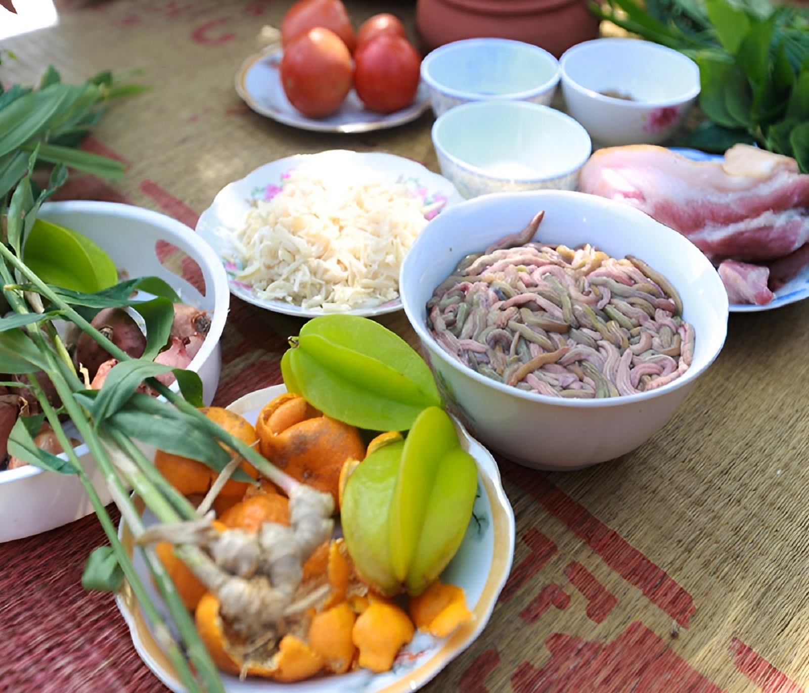 Nguyên liệu chế biến canh riêu rươi