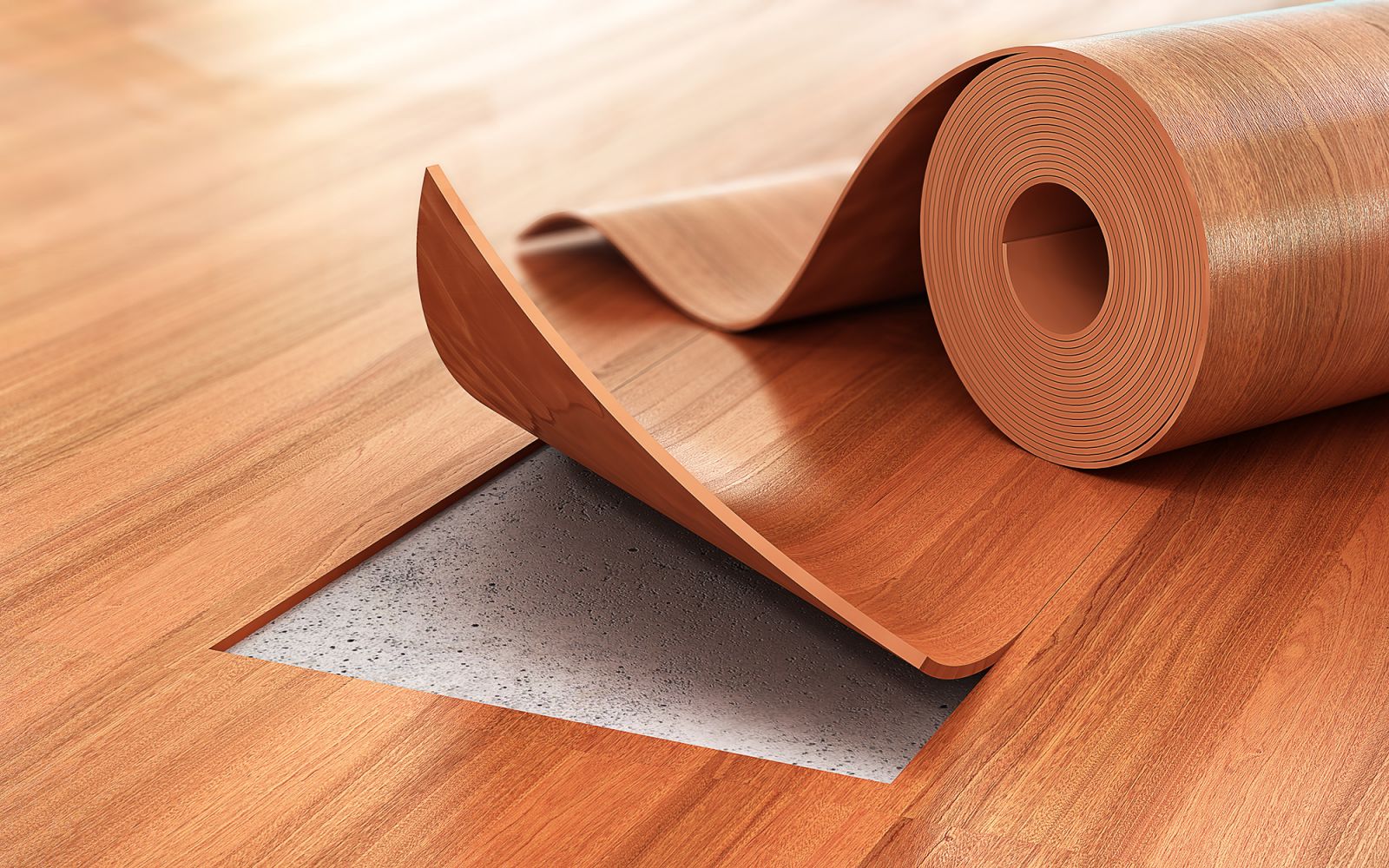 Sàn nhựa Vinyl có họa tiết vân gỗ 