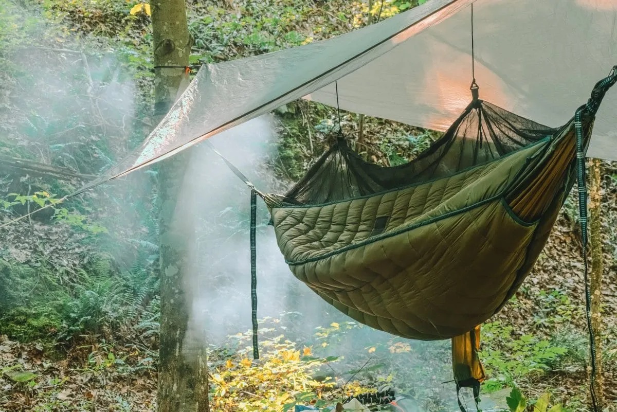 Võng cắm trại đơn và đôi có màn chống muỗi / côn trùng