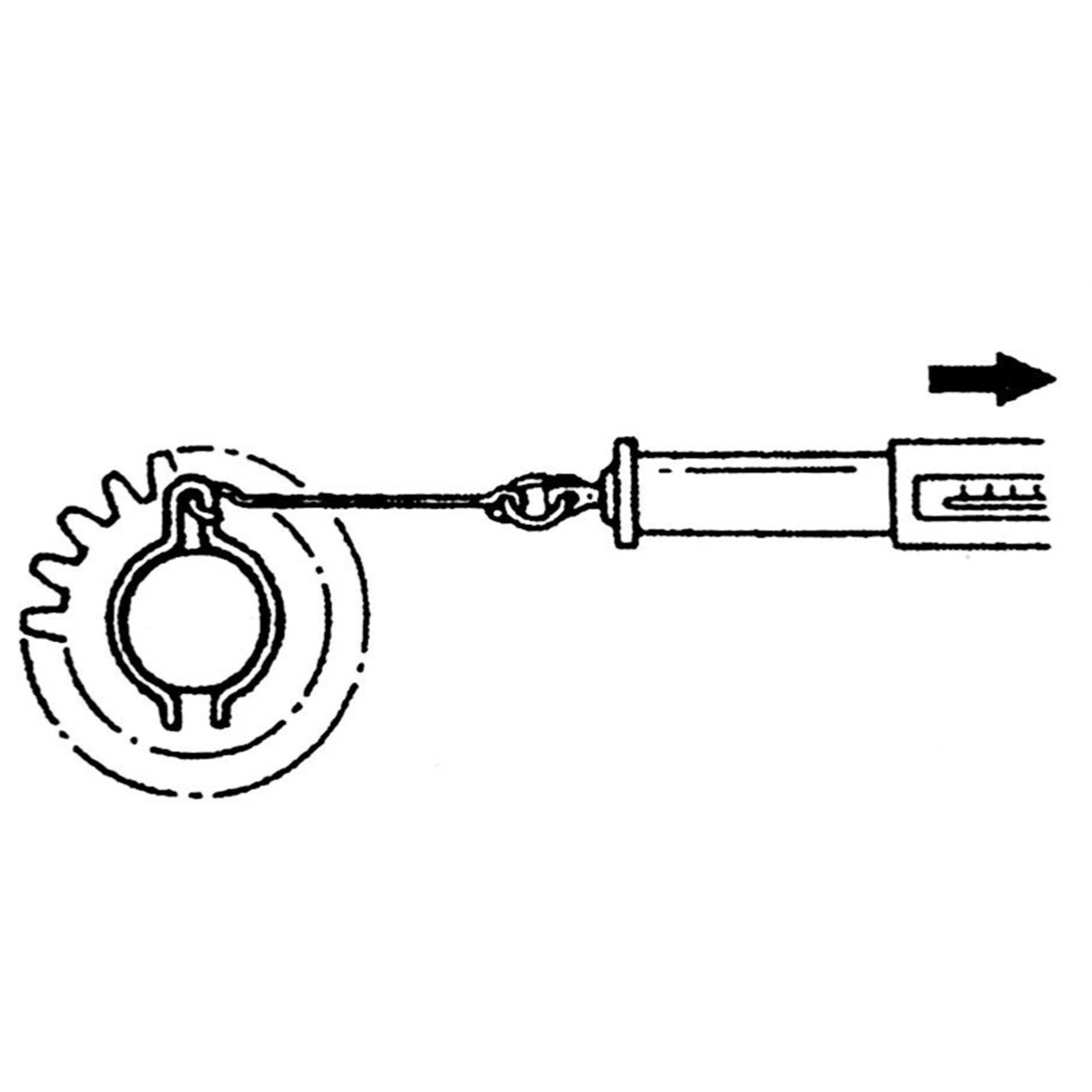 Hình 3-46: Kiểm tra lực kẹp của vòng hãm (phanh hãm)