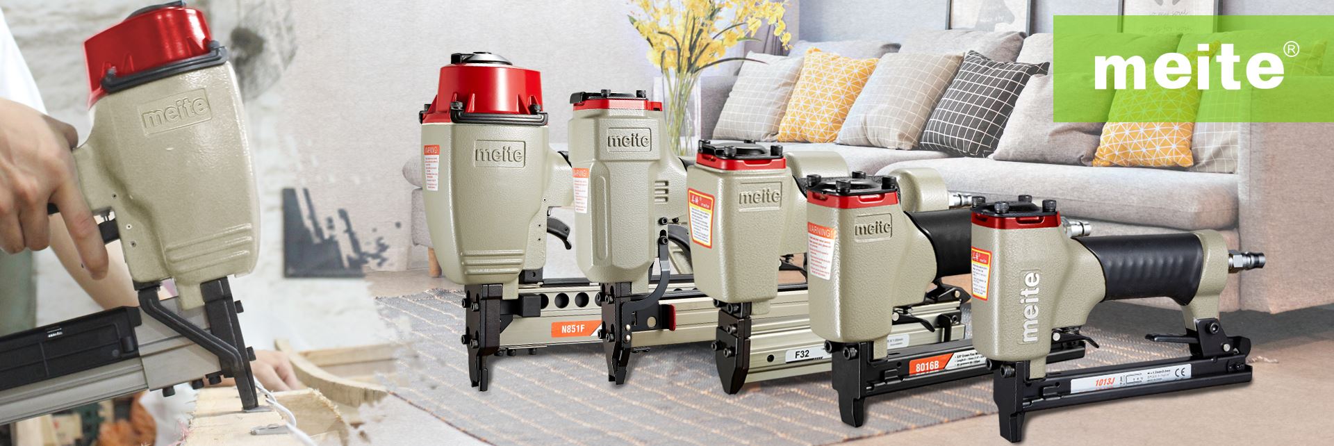 Những cây súng bắn đinh mang thương hiệu Meite