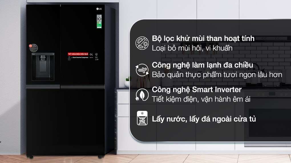 Tủ lạnh LG Inverter 635 Lít GR-D257WB chưa bao giờ làm gia đình bạn thất vọng cả