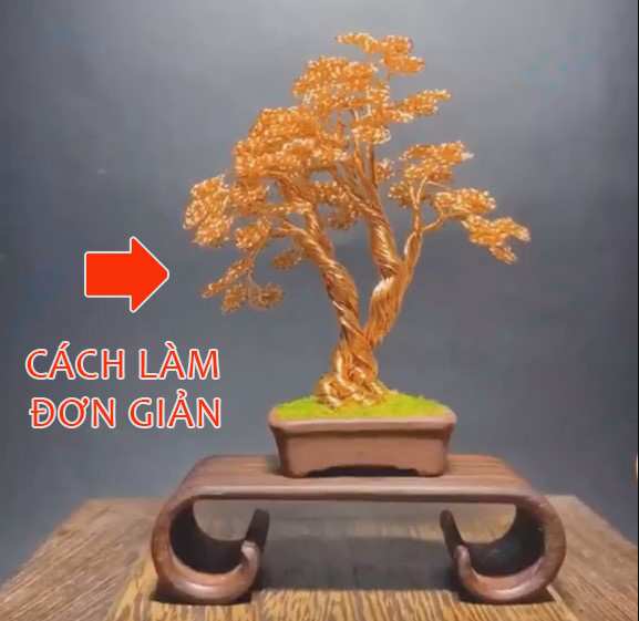 Cách làm cây cảnh bonsai bằng đồng từ dây điện cũ siêu đẹp và đơn giản