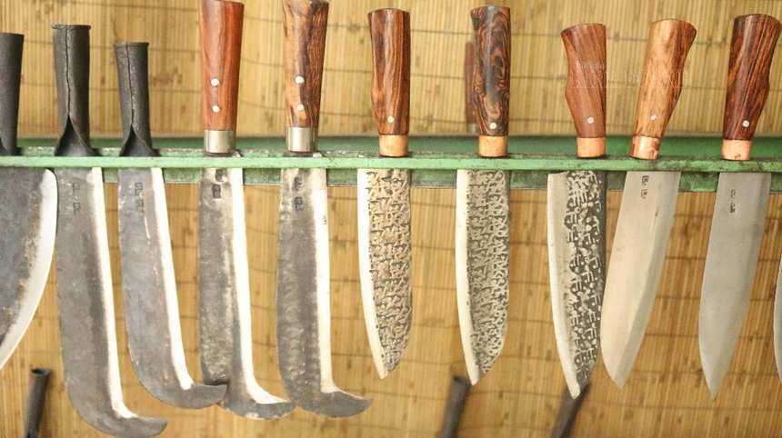 Một vài sản phẩm dao tới từ làng nghề Phúc Sen