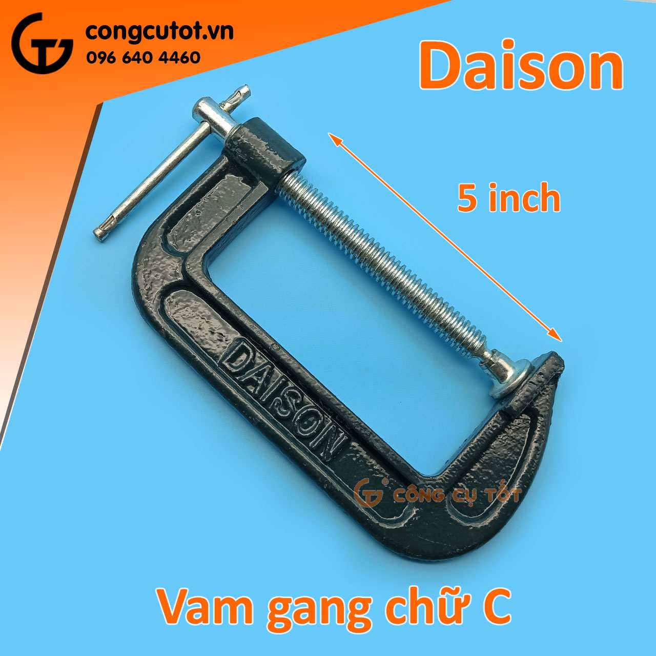 Vam chữ C thương hiệu Daison 5 inch