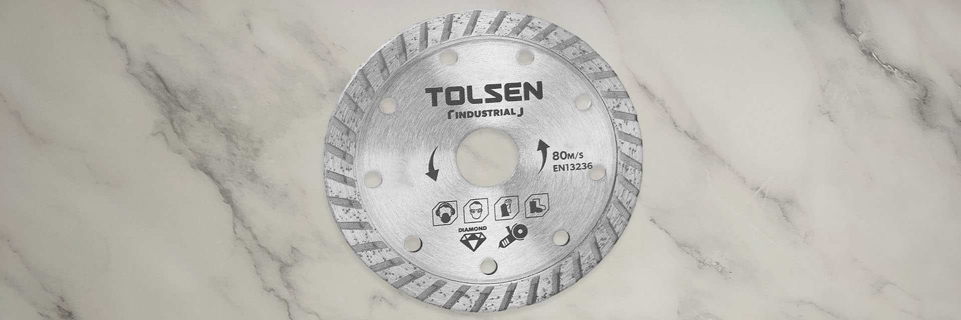 Power tools accessories - Đĩa cắt mài gạch đá Tolsen