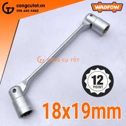 Khóa 2 đầu tuýp bông 12 cánh lắc léo 18x19mm Wadfow WTH2E06