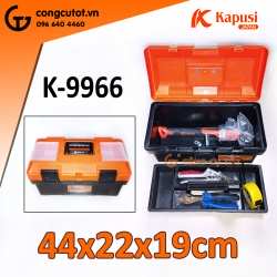 Hộp đồ nghề nhựa to 44x22x19cm Kapusi K-9966