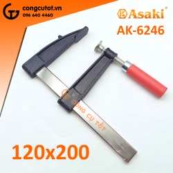 Cảo kẹp gỗ chữ F tay nhựa 120 x 200mm Asaki AK-6246