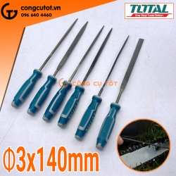 Bộ 6 dũa sắt ⌀3x140mm Total THT91462